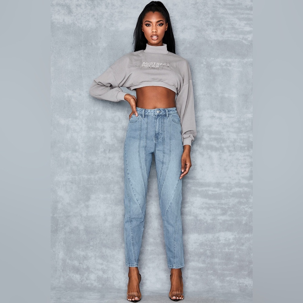 NWT Mistress Rocks 'DAWN' — Size: S (Small)
Washed Denim Twisted Seam Jeans